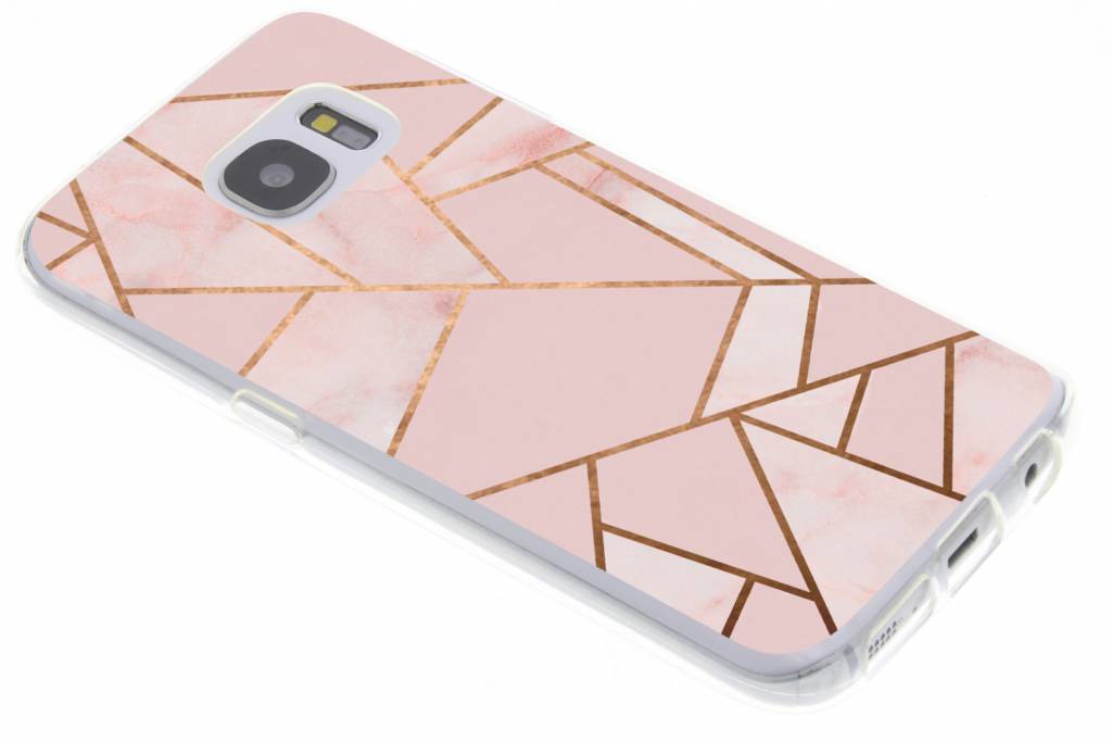 - Roze Grafisch design TPU hoesje voor de Samsung Galaxy S7