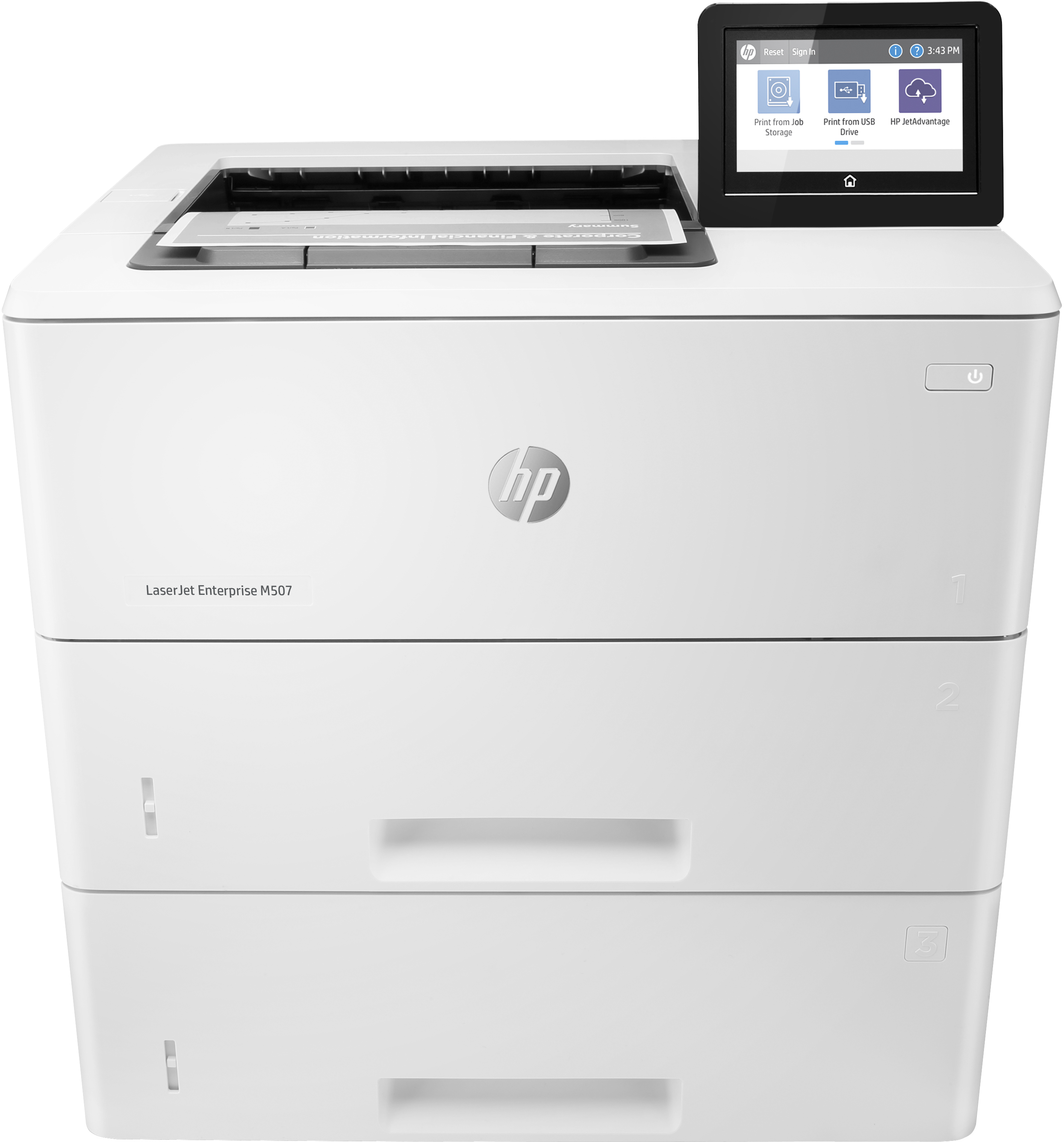 HP LaserJet Enterprise HP LaserJet Enterprise M507x, Print, Dubbelzijdig afdrukken