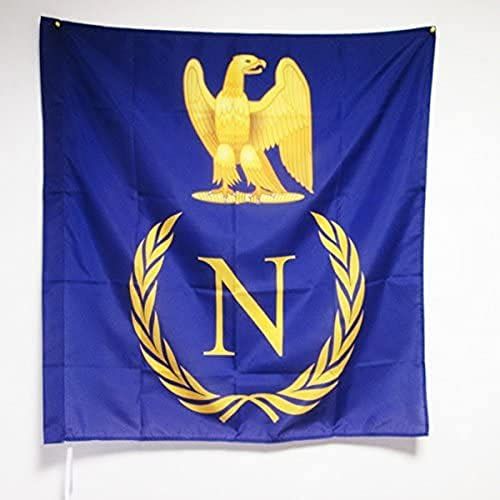 Schild Napoleon Bonaparte van Frankrijk Vlag 90x90 cm voor een paal - Franse Empire vlaggen 90 x 90 cm - Banier 3x3 ft met gat - AZ FLAG