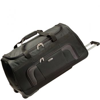 travelite Orlando Wheeled Duffle - Black - Polyester
