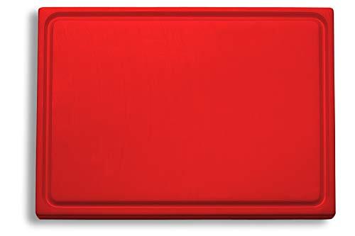 F.DICK Snijplank, sapgoot (kunststof snijplank, rood, 265x325x18 mm, aan beide zijden bruikbaar, HACCP) 91265000-03