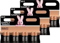 Duracell 24x AA Simply batterijen 1.5 V - alkaline - Lr6 Mn1500