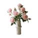 Botané Bouquet de pivoines artificielles Moyen, rose 5 pièces