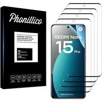 Phonillico® Verre Trempé pour Xiaomi Redmi Note 15 PRO 4G [Pack 4]