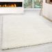 Ayyildiz, hoogpolig tapijt, shaggy, tapijt, unicolor, effen, woonkamer, pluizig, polypropyleen, crème, 80 x 250