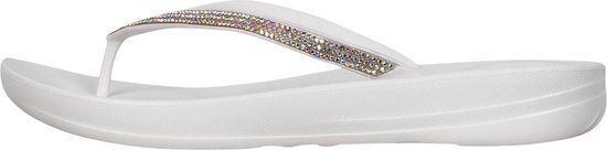 FitFlop iQushion Teenslippers Dames Wit/Zilver Maat 43