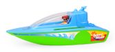 Lena BOAZZ Sportboot 36 cm, speelgoedboot geschikt voor binnen en buiten, voor kinderen vanaf 2 jaar, cabine om te openen, twee zitplaatsen plus speelfiguur