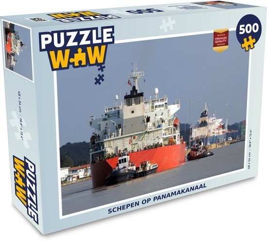 MuchoWow Puzzel Schepen op Panamakanaal - Legpuzzel - Puzzel 500 stukjes