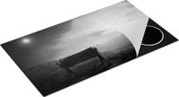 Chefcare Inductie Beschermer Kribbe en Drie Kruisen - Zwart Wit - 95x55 cm