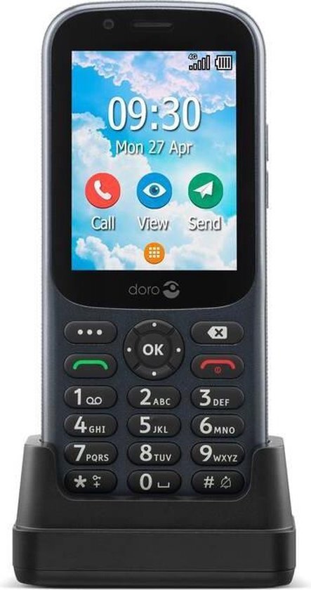 Doro 730X 4G Waterdichte telefoon zwart