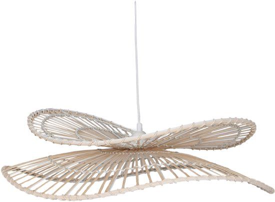 KidsDepot Hanglamp Florien Bamboe/Rotan Naturel Ovaal