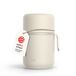LARS NYSØM Vacuüm Geïsoleerde Voedselcontainer van Roestvrij Staal - Lekvrije Lunchpot voor Warme en Koude Gerechten, Brede Thermosbeker voor Soep, Werk & Reizen (Cream Beige, 350ml)