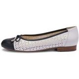 ARA Sardinia ballerina's voor dames, Zwart/Wit, 37 EU