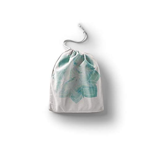 Bonamaison Bedrukte katoenen tas met trekkoord - 20 x 30 cm