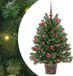 vidaXL Sapin de Noël artificiel avec 150 LED, Vert, 95 cm