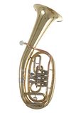 Roy Benson Bb tenor hoorn TH-201 (premium compact model, met Ø 24 cm koperen beker, duurzame goudmessing leadpipe, nikkelzilveren schuiven, gelakt, incl. lichtgewicht koffer)