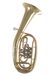 Roy Benson Bb tenor hoorn TH-201 (premium compact model, met Ø 24 cm koperen beker, duurzame goudmessing leadpipe, nikkelzilveren schuiven, gelakt, incl. lichtgewicht koffer)