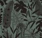 A.S. Création Monstera en Palmblad Behang | Blauw Zwart Metallic | Vliesbehang | Botanisch & Tropisch | 10,05 m x 0,53 m