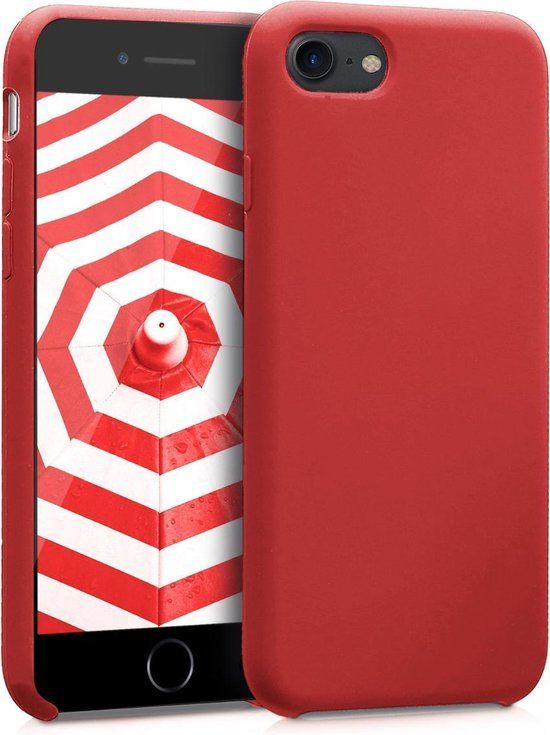 kwmobile telefoonhoesje geschikt voor Apple iPhone SE (2022) / iPhone SE (2020) / iPhone 8 / iPhone 7 - donkerrood