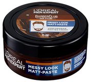 L'Oréal Men Expert Messy Look Matt pasta voor mannen, haarstyling wax voor een sterke grip, heren haarwax, pomade voor een matte afwerking, Barber Club, 1 x 75 ml