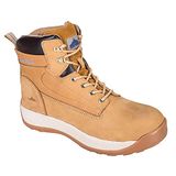 Portwest FW32 Steelite Constructo Nubuckleren Schoen Waterafstotend Ademend | Honing, 39, S3 EN ISO 20345, Dubbele Dichtheid, Stalen Tussenzool, Lichtgewicht, Antislip, Waterbestendig, Antistatisch