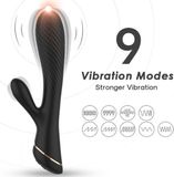ARMONY Vibrateur Lapin Silicone Noir