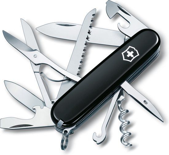 Victorinox Huntsman Zwitsers Zakmes - 15 Functies - Zwart