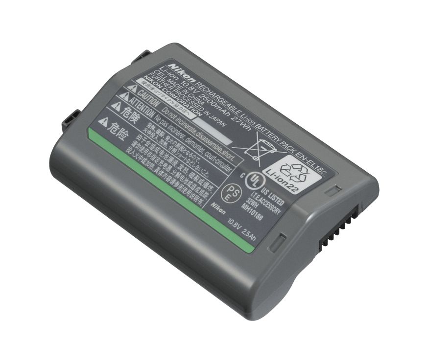 Nikon EN-EL18c Camera Battery - 2500 mAh