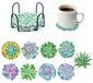Set de 9 Diamant Peintures avec Support, Motifs Floraux Uniques