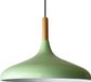 Bamyum Hanglamp Mintgroen Metaal Abajur Houten Onderdelen 35 cm