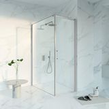 FortiFura Galeria Douchecabine - 70x140x200cm - Veiligheidsglas - Antikalkbehandeling - Geborsteld RVS PVD