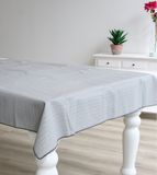 Merkloos Tafelkleed voor buiten - grijs - rond - D160 cm - tafelzeil
