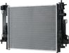HELLA Radiateur pour refroidissement moteur, avec ailettes de refroidissement soudées, dimensions 480 x 398 mm, adapté entre autres à la SMART FORFOUR