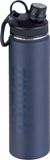 NOMAD® Drinkfles 750 ml | RVS Waterfles | Donkerblauw | Dubbele Draaidop en Draagring | Geïsoleerde Metalen Thermosfles
