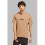 adidas Sportswear regular fit T-shirt met logo - camel