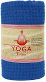 Deuser Sports Deuser yoga Handdoek met Antislip Noppen Blauw