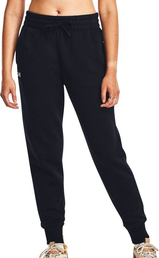 Under Armour UA Rival Fleece Jogger Dames Broek - Zwart - Maat S