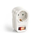 Stopcontactadapter Perfect Stopcontactadapter met aan/uit-schakelaar, 1 x type C/EF, 16 A, wit