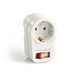 Stopcontactadapter Perfect Stopcontactadapter met aan/uit-schakelaar, 1 x type C/EF, 16 A, wit