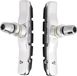 ACID plaquettes de frein - 2 pièces - V-brake - Caoutchouc - Longueur 72 mm - Argent/Noir