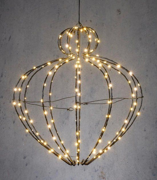 Luca Litghing Luca Lighting verlicht kerstornament hangend (168 led) met timer H43xD40cm