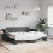 Maison Exclusive - Lit gigogne avec matelas, gris foncé, 80x200 cm, tissu