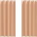 vidaXL Blackout Gordijnen met Ringen 2 st Lichtbruin 245 x 140 cm