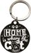 Nostalgic-Art Home is where the cat is zwarte sleutelhanger, retro sleutelhanger, rond, cadeau-idee voor kattenbezitters, metaal, Ø 4 cm, Vintage design