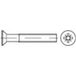 TOOLCRAFT 1066029 Vis tête fraisée M6 90 mm Phillips Pozidriv DIN 965 Inox A2 100 pièce(s)