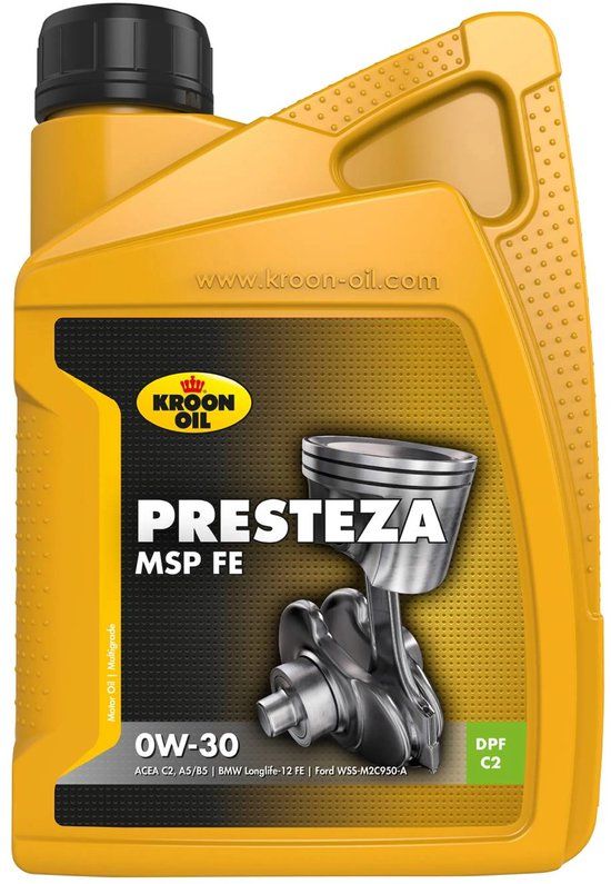 Kroon-Oil Presteza MSP 0W-30 BMW Longlife-12 FE 1 liter Vol-synthetisch