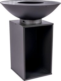 RedFire Onyx Classic BBQ - Ø80cm - Black - Steel - Fire Pit - Includes Cover