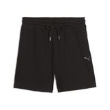 PUMA HER short met hoge taille voor dames, 13 cm M, Black