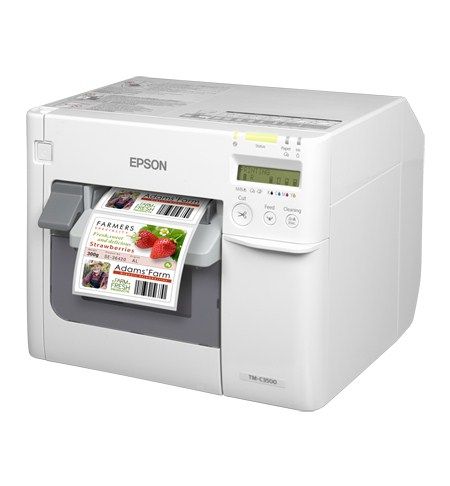 Epson TM-C3500 Label Printer - Inkjet - Color - 720 x 360 DPI - Wired Ethernet - USB