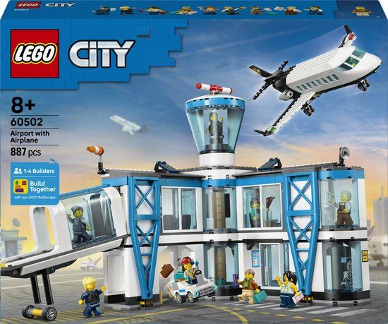 LEGO City 60502 Luchthaven met vliegtuig